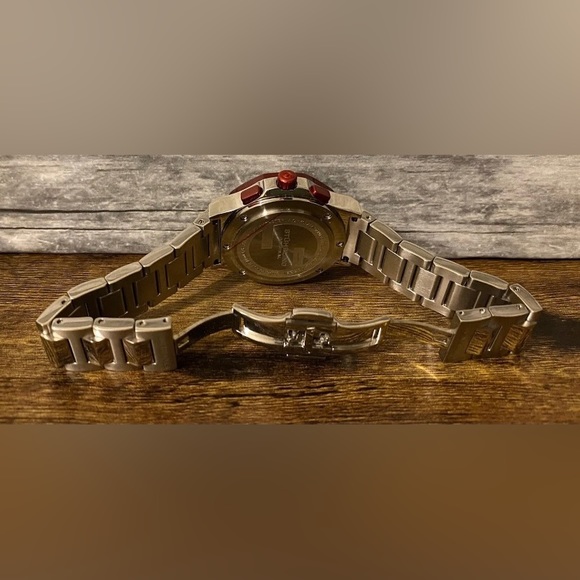 Sturhling Original Chronograph Women’s Ladies Watch Stainless Red ~Needs Battery - Picture 10 of 12